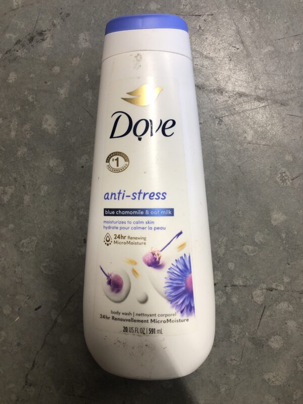 Dove anti-stress chamomile + oak milk body wash 20oz