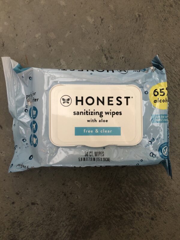 Honest sanitizing wipes with aloe 50 wipes