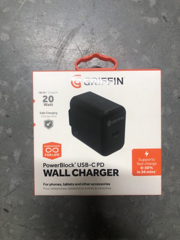 Griffin wall charger block for USB-C