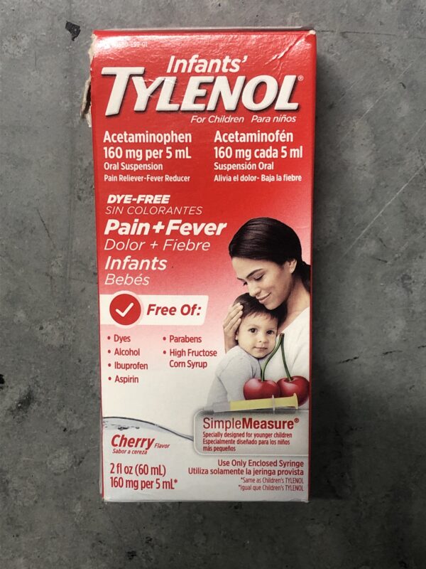 Infants’ Tylenol 2oz cherry (expires 09/2025)