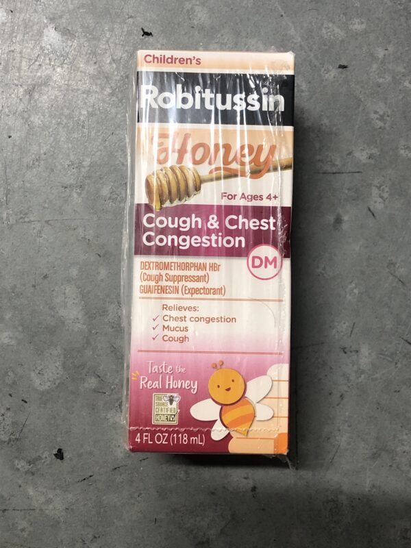 Robitussin cough & chest congestion honey 4oz (expires 03/2027)