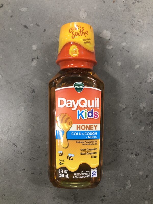 DayQuil kids honey cold & cough 8oz (exp. 03/2025)