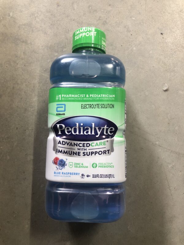 Pedialyte advanced care immune support blue raspberry 33.8 oz