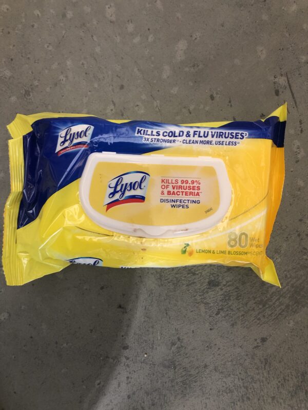 Lysol disinfecting wipes 3x strength 80 wipes