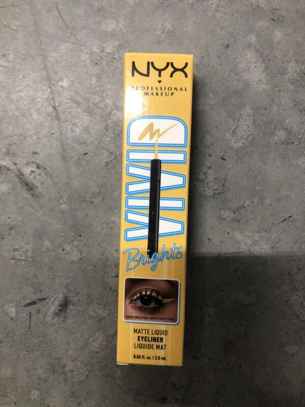 Nyx brights matte liquid eyeliner - yellow