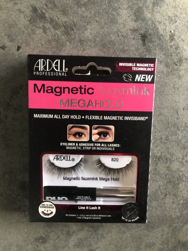 Ardell magnetic megahold lashes + adhesive eyeliner