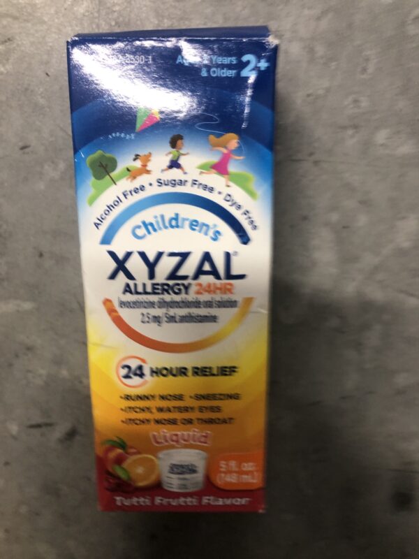 Children’s Xyzal tutti gritty 5oz (expires 04/2025)