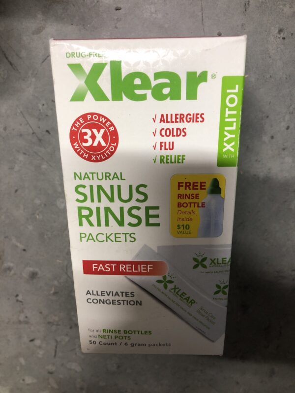 Xlear sinus rinse bottle + 50 packets