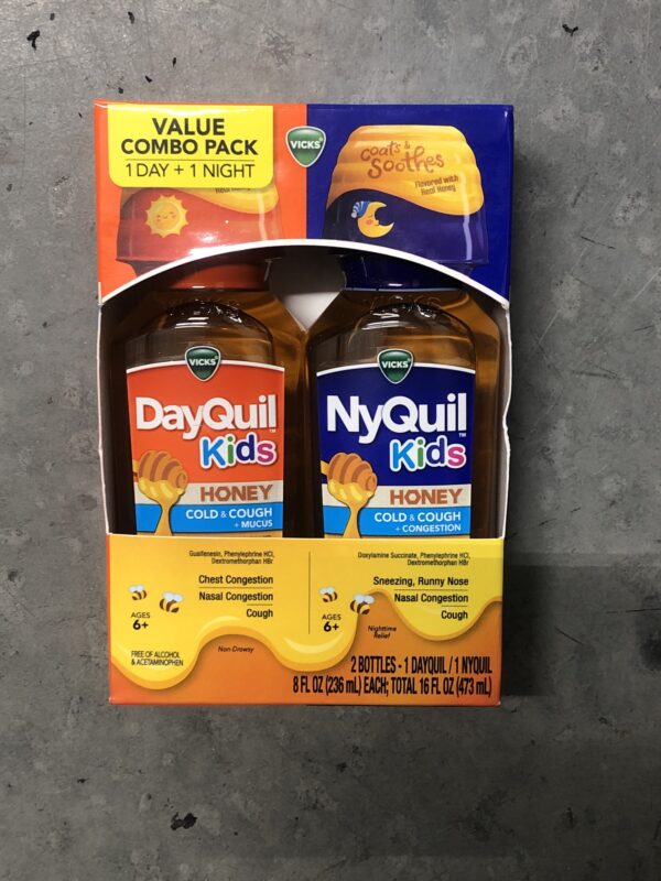 Vicks kids DayQuil/NyQuil 2 8oz bottles (expires 11/2025)