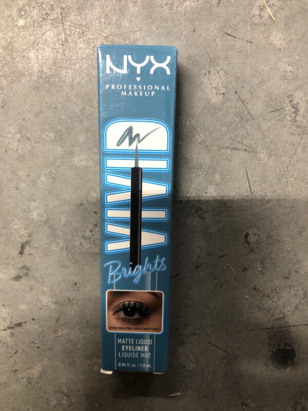 Nyx brights matte liquid eyeliner - cyan