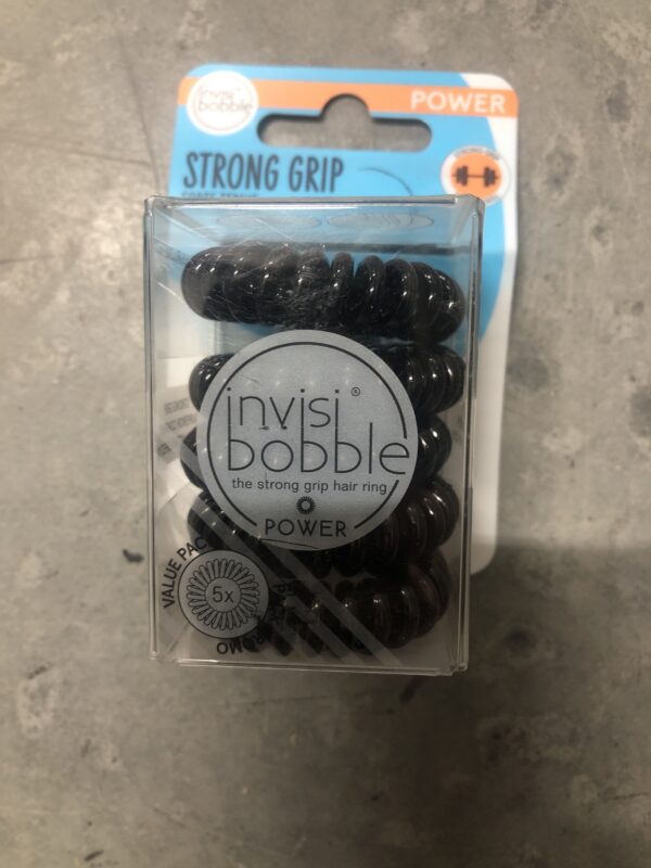 Invisibobble strong grip hair rings (black)