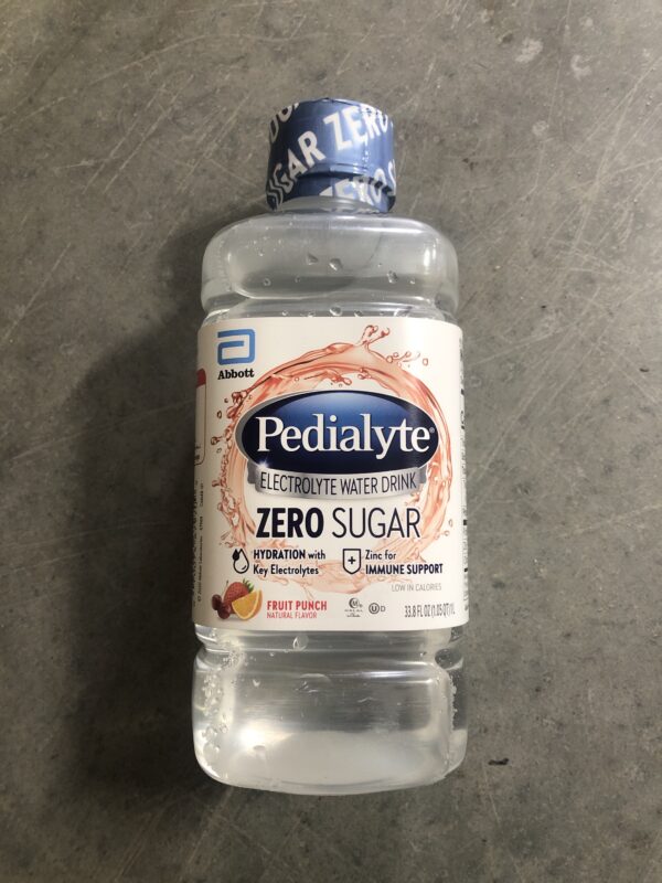 Pedialyte zero sugar fruit punch 33.8oz