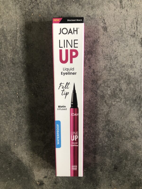 Joan line up liquid eyeliner felt tip - blackest black