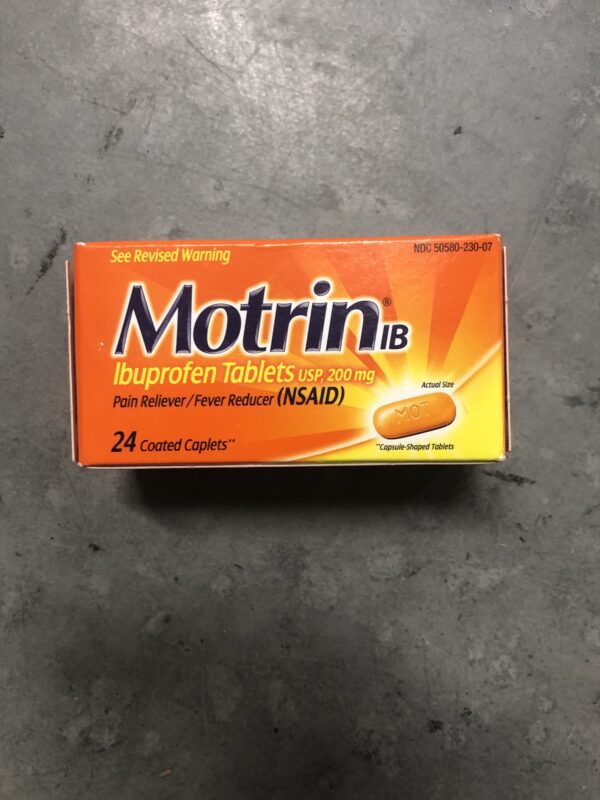 Motrin 24-pack (expires 08/2025)