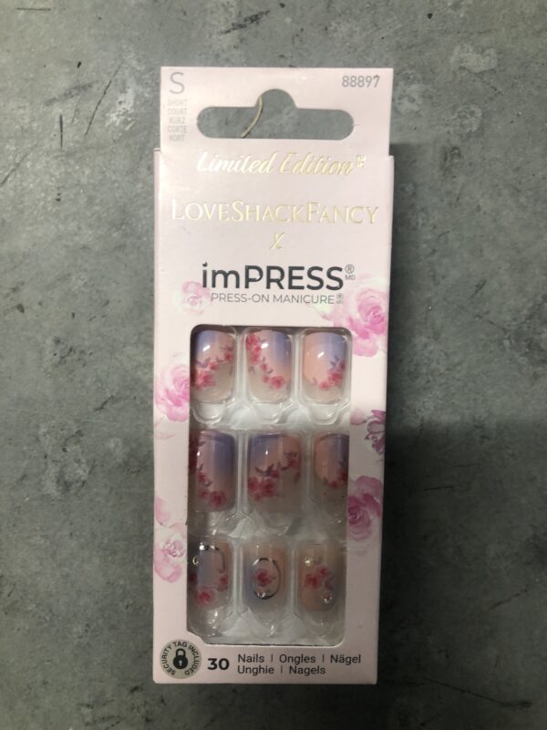 Loveshackfancy press on manicure 30 nails - sunkissed peach