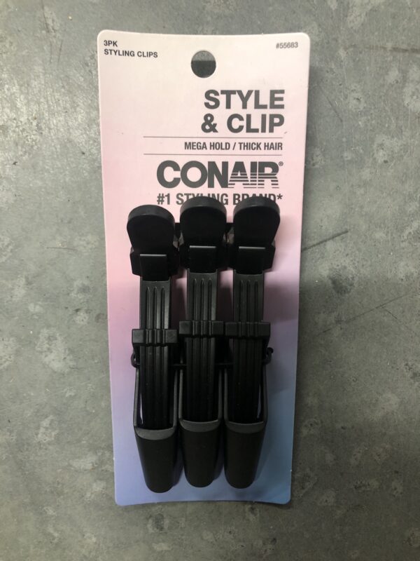 Conair style & clip mega hold 3pk