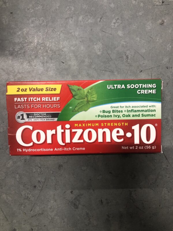 Cortizone-10 maximum strength ultra soothing itch relief cream 2oz (exp. 08/2025)