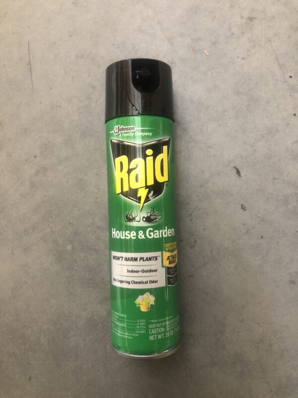 Raid house & garden bug spray plant safe 11oz