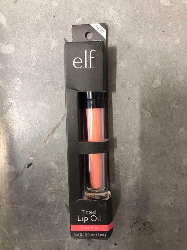 elf tinted lip oil - coral kiss