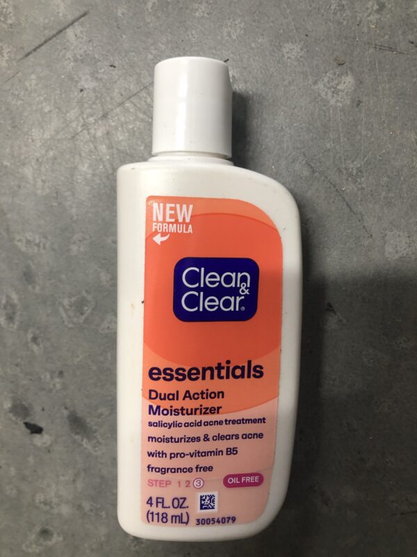 Clean&clear essentials dual action moisturizer 4oz