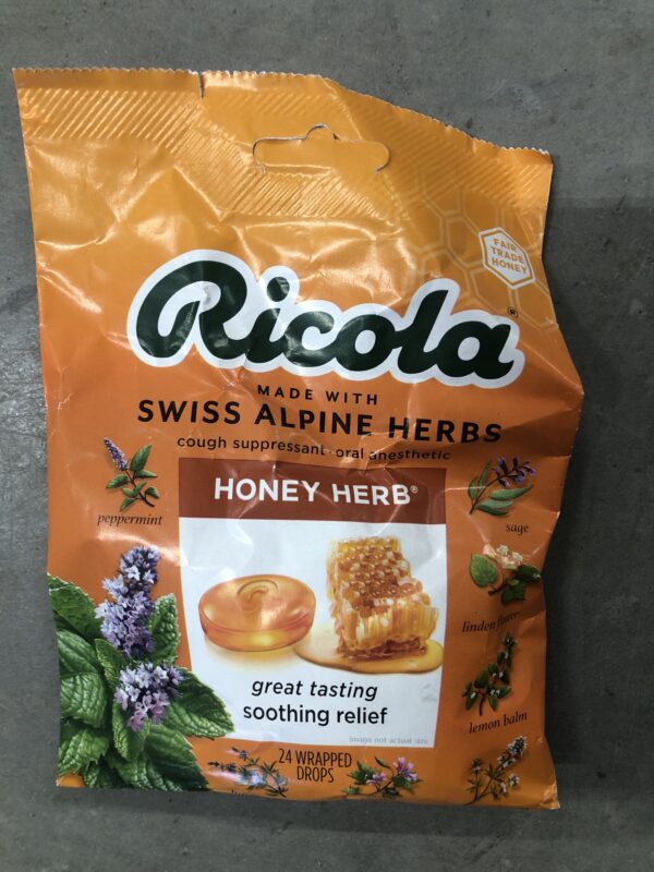 Ricola honey herb 24ct cough drops