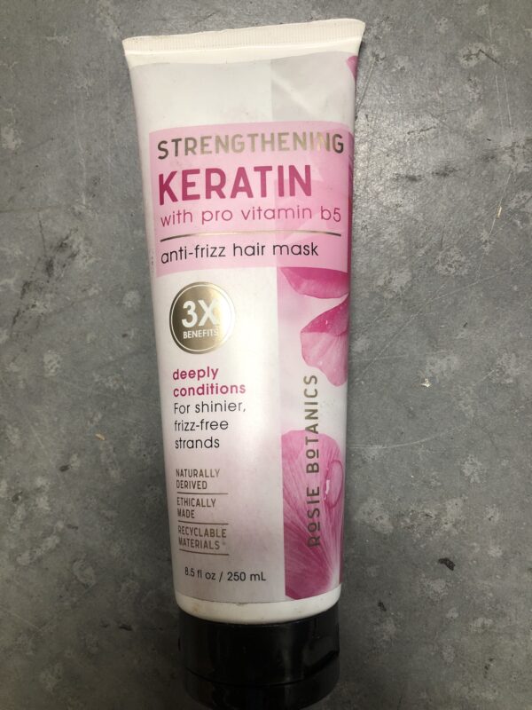 Rosie Botanics strengthening keratin anti frizz hair mask